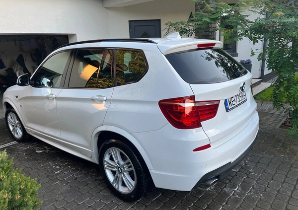 BMW X3 cena 109000 przebieg: 94000, rok produkcji 2016 z Warszawa małe 232